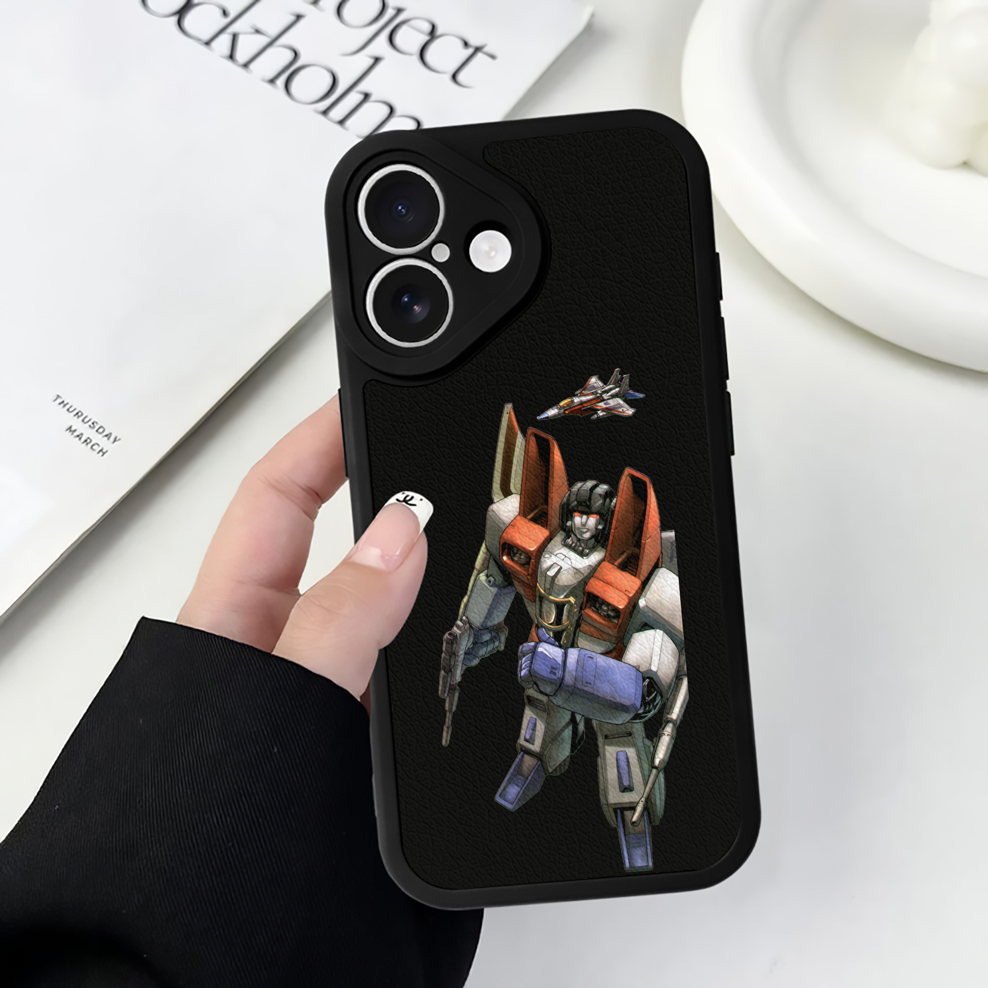 （画像用）  【iPhone 16シリーズ対応】シリコンスマホケース（レザー調） 材質：シリコン